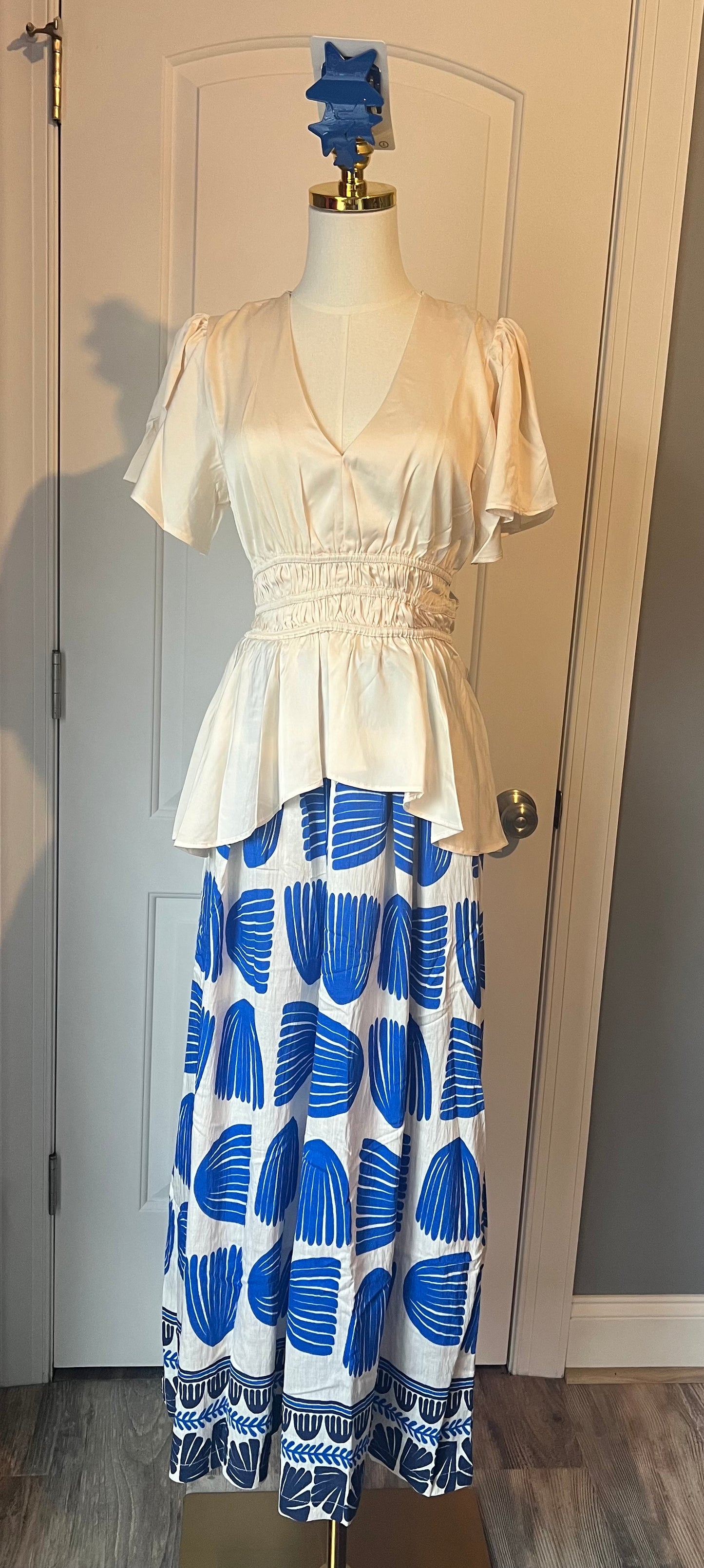 Pearl White Silk Umgee Top