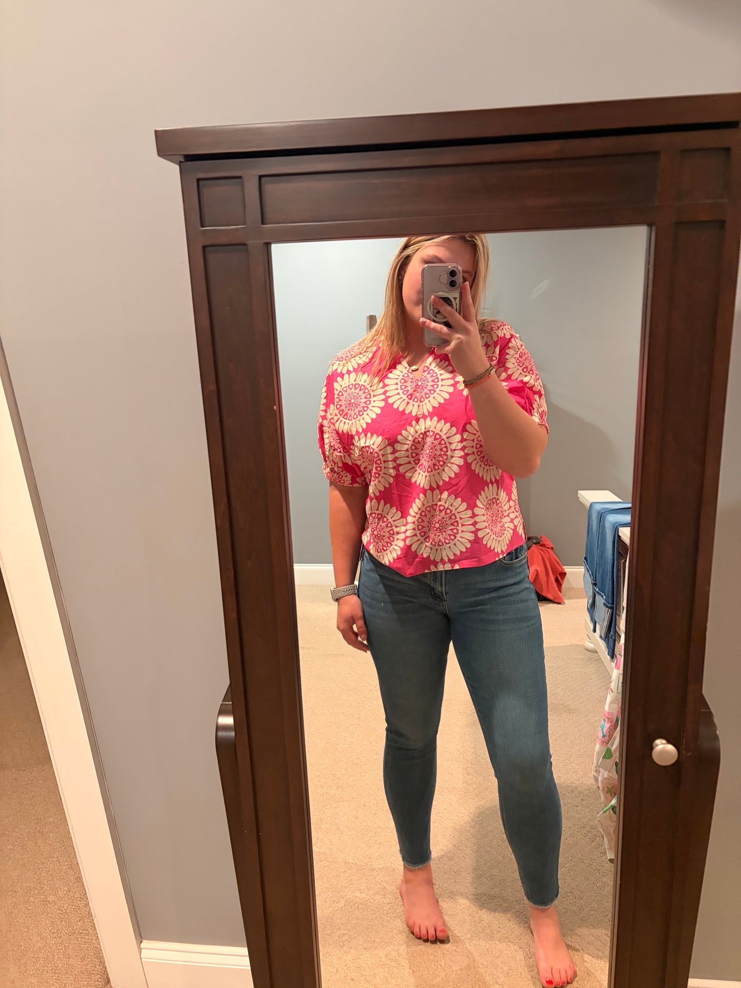 Mid Rise Crop Skinny Jeans