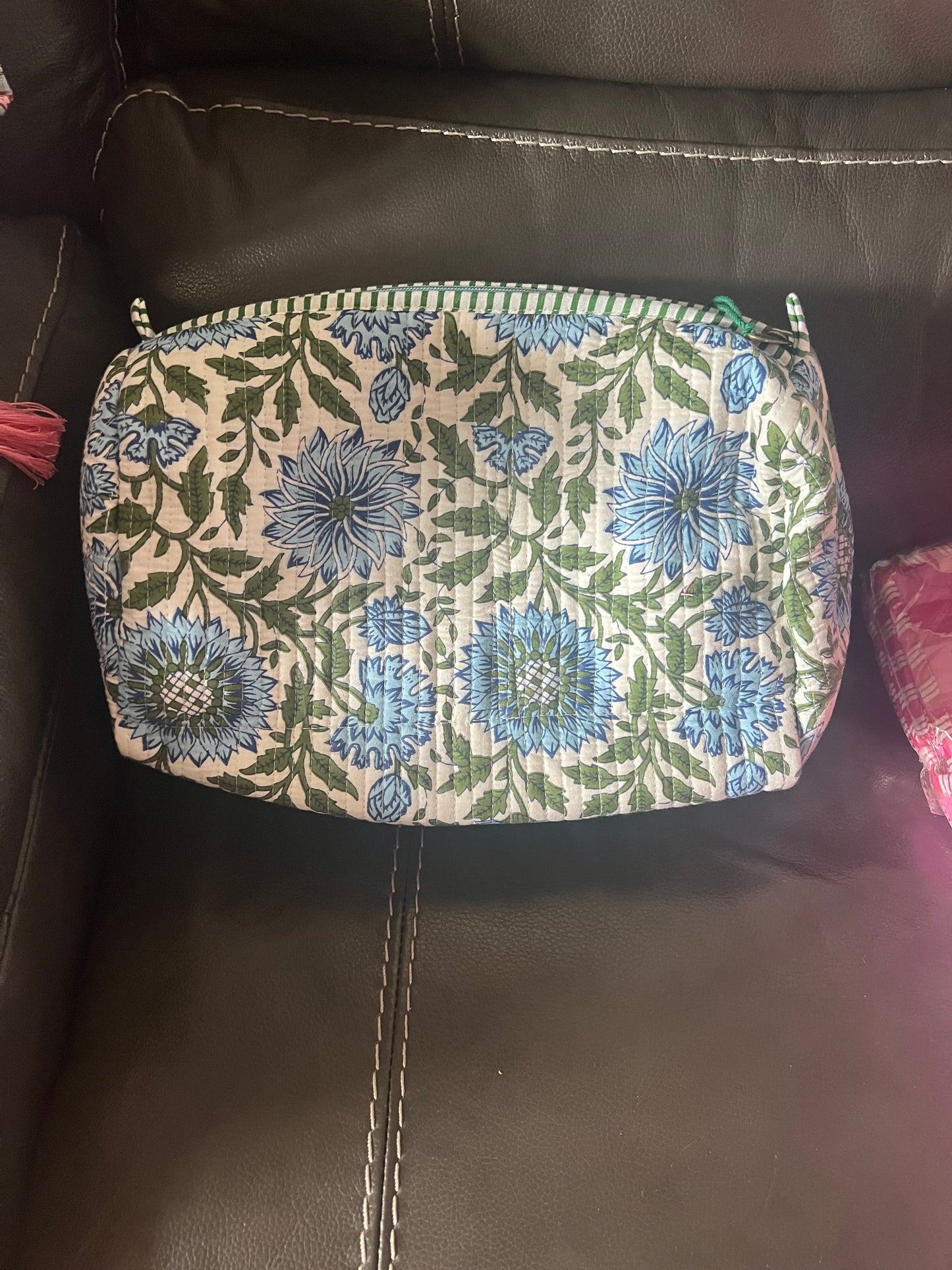 Quilted Toiletry Bags Set of 3