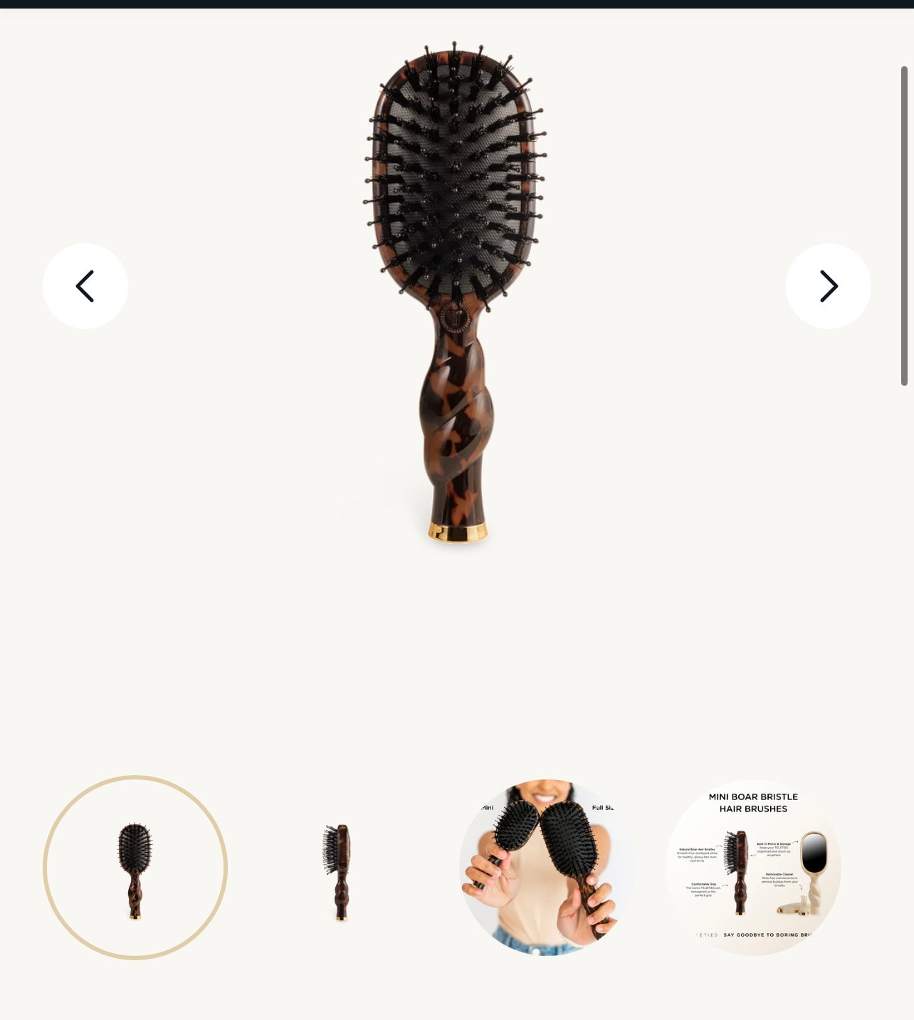 Teletie Boar Brush Mini - Turtoise