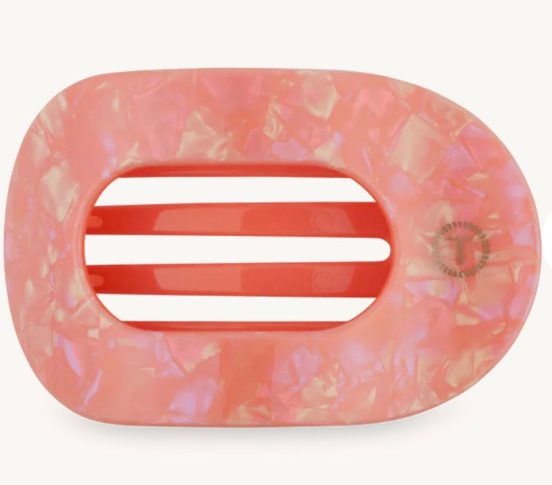 Teletie Large Round Flat Clip - Dreamsicle