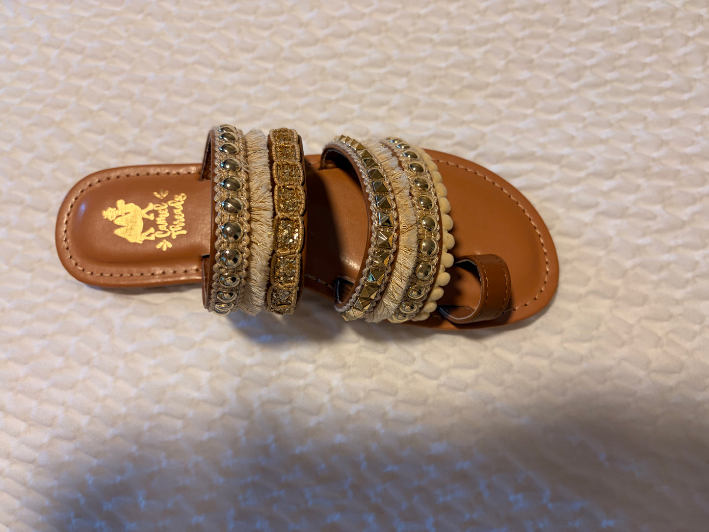 Camel Thread Sandals