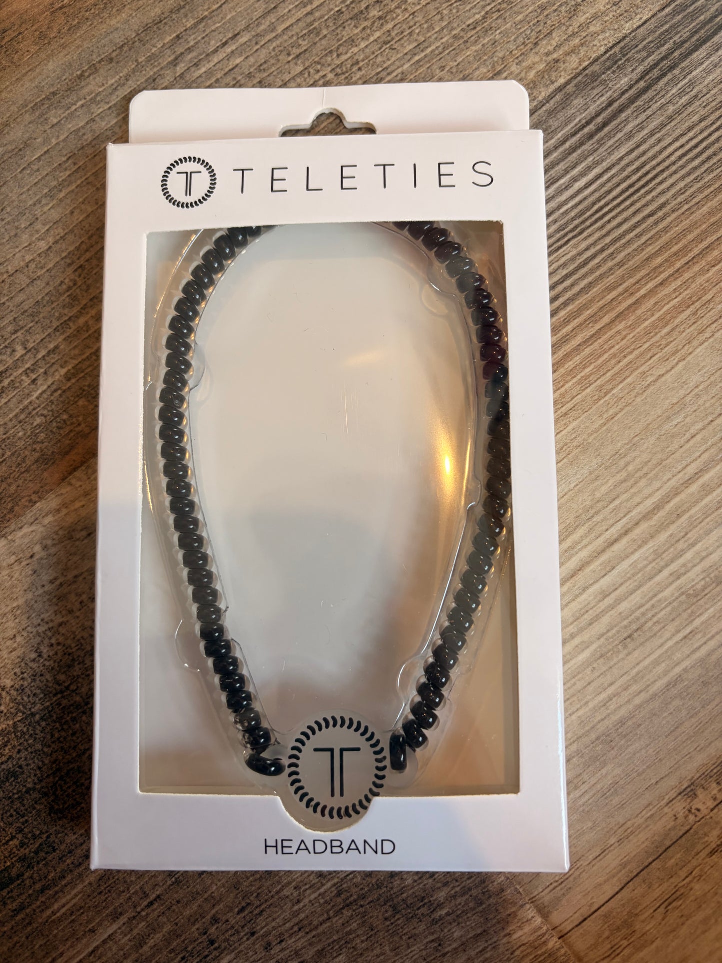 Jet Black Teletie Headband