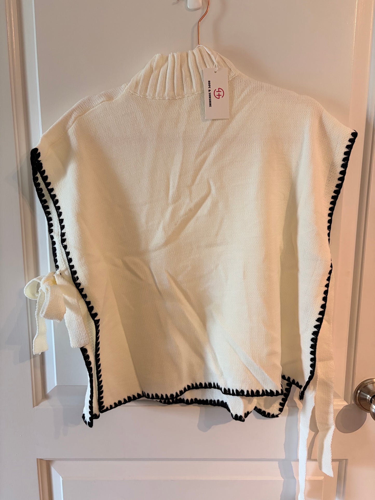 Bowtie Sleeveless Knit Vest