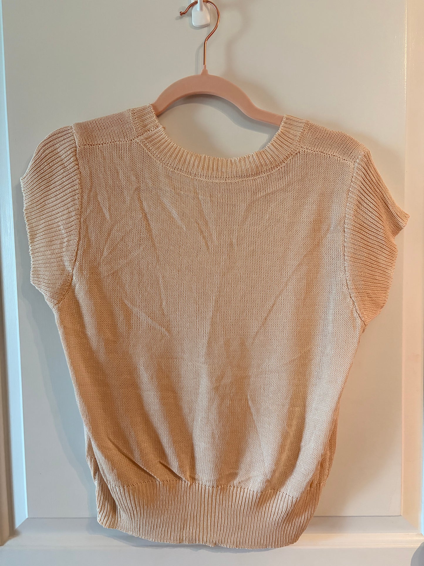 Solid Knit Short Sleeve Shirt