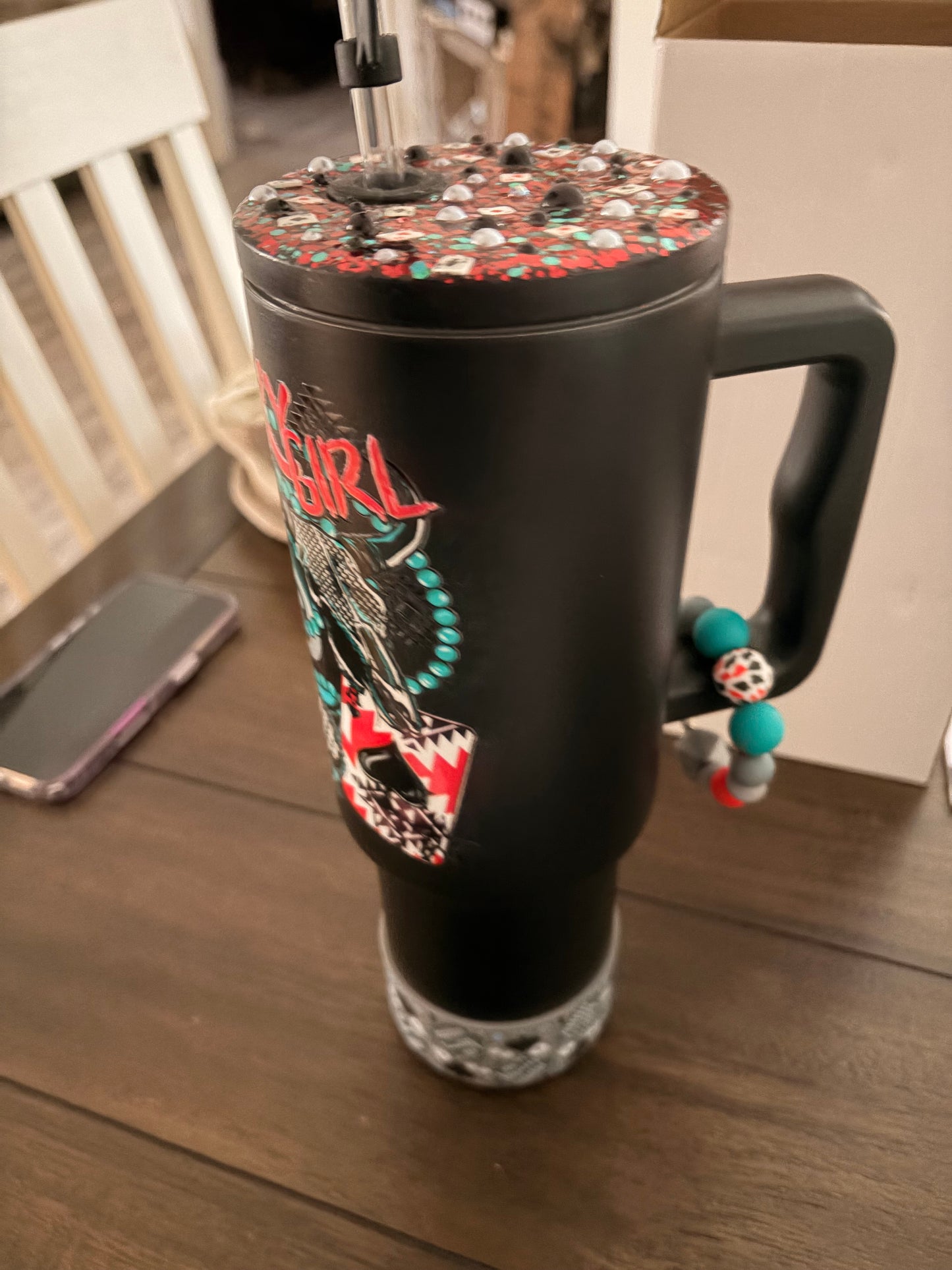 Lucky Girl Custom Tumbler 40 oz