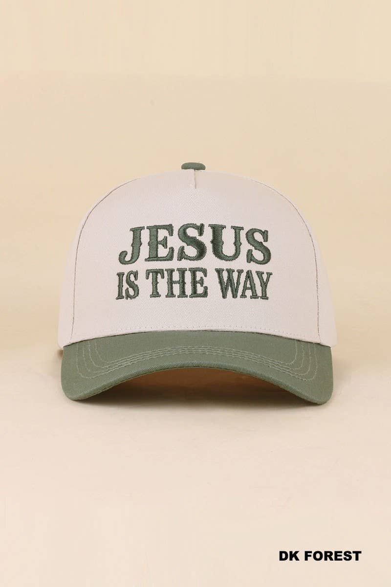 Jesus Is The Way Two Tone Snapback Hat