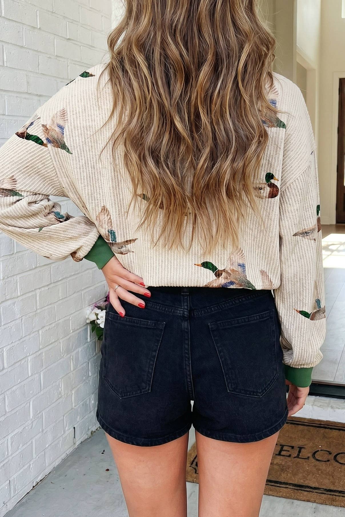 Mallard Patchwork Shift Sweatshirt (S-XL)