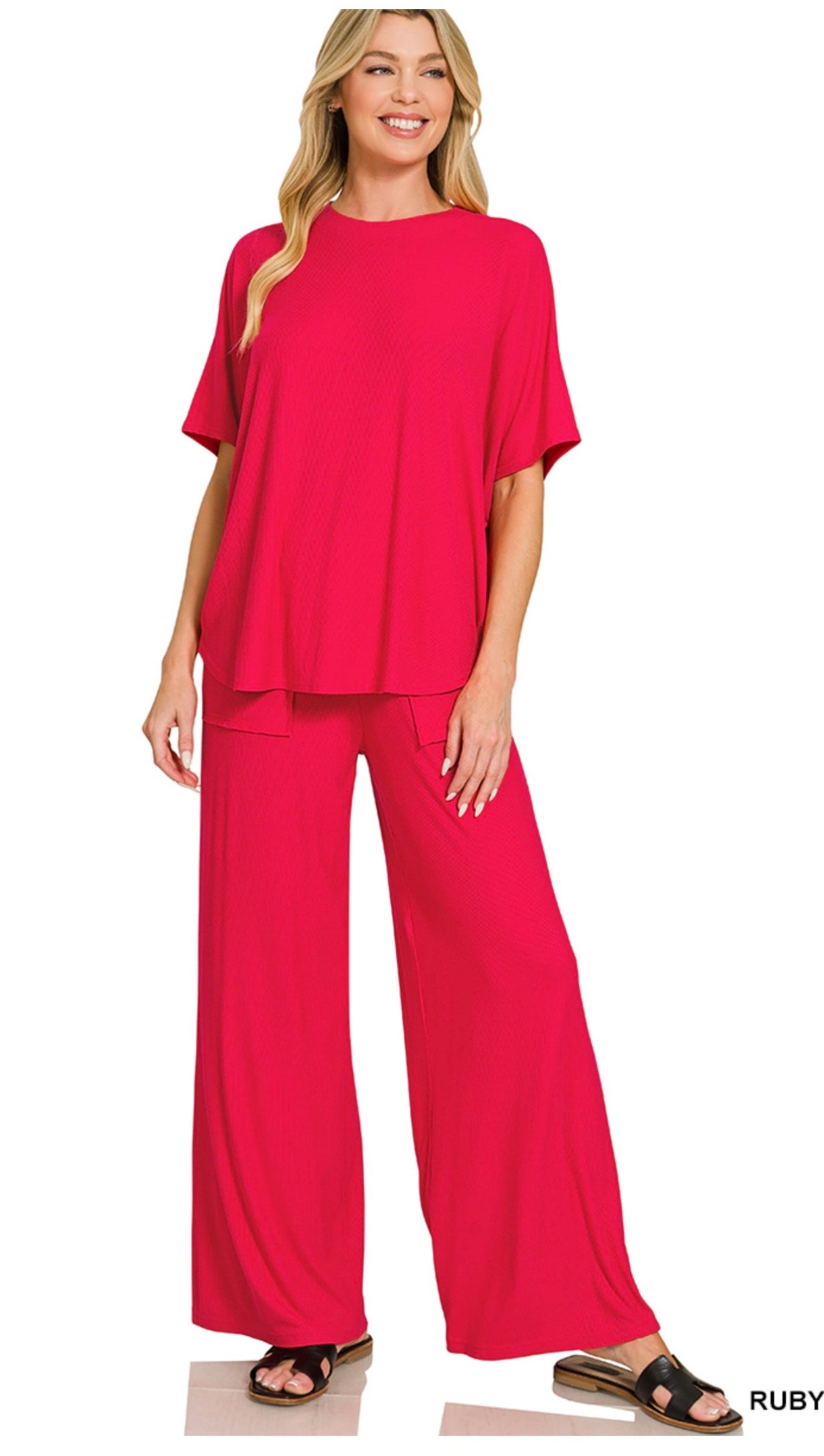 Ribbed Zenana Set