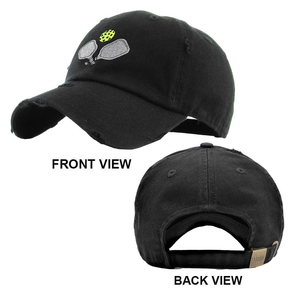 Pickleball Paddle Ball Vintage Baseball Cap