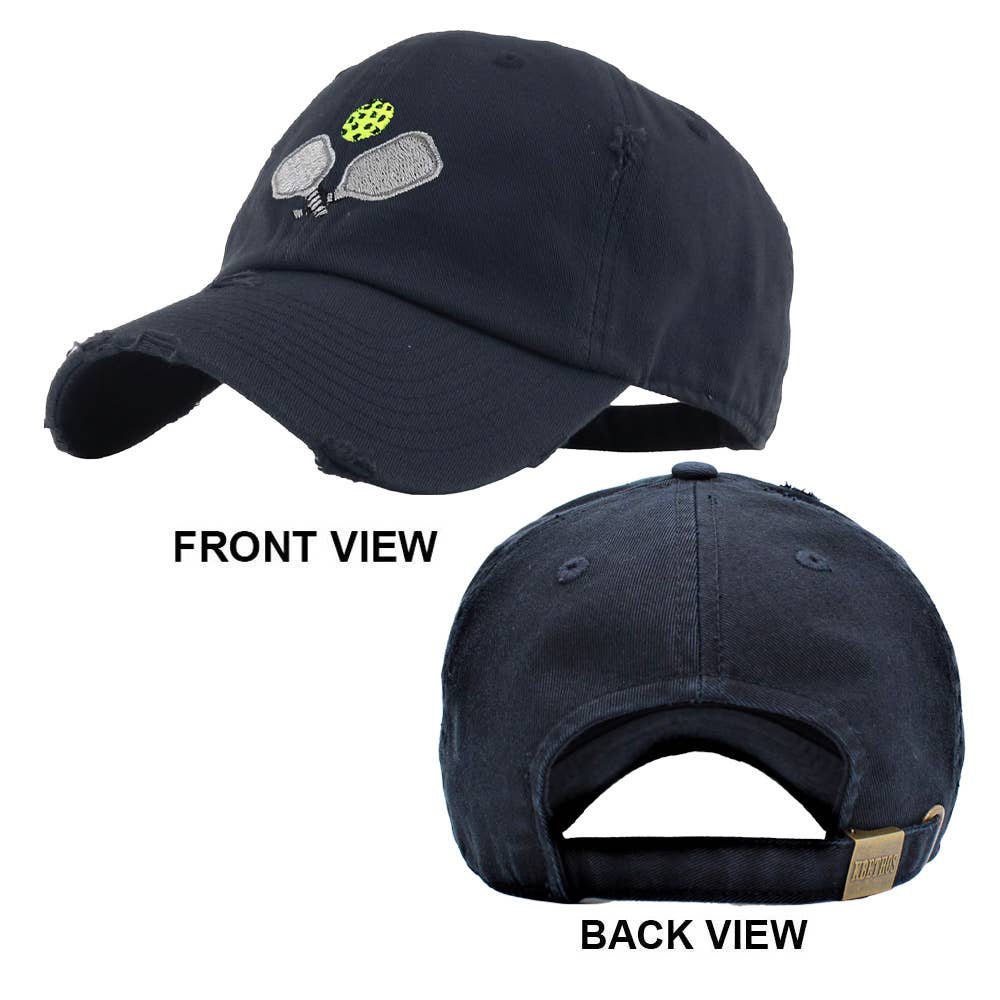 Pickleball Paddle Ball Vintage Baseball Cap