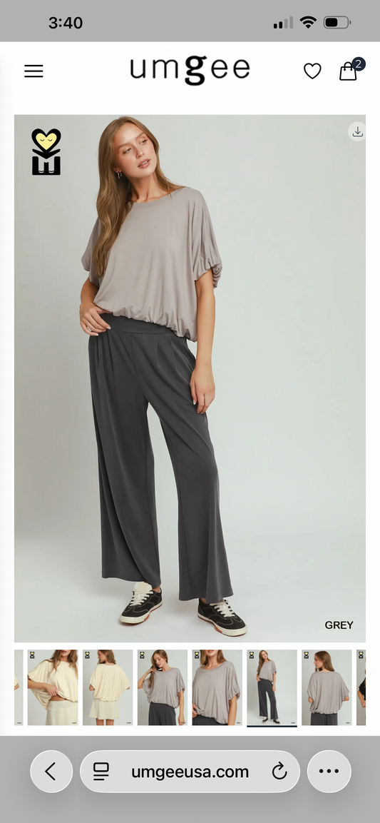 Umgee Gray Top