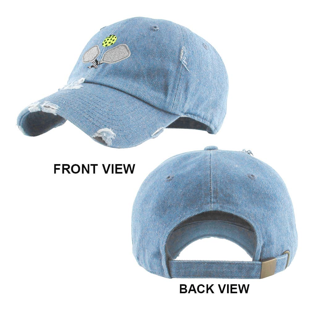 Pickleball Paddle Ball Vintage Baseball Cap