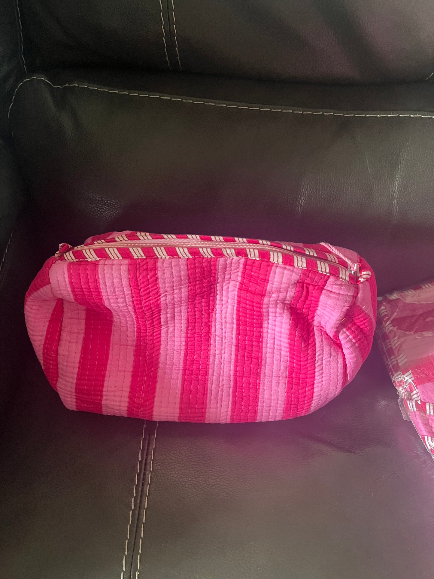 Quilted Toiletry Bags Set of 3