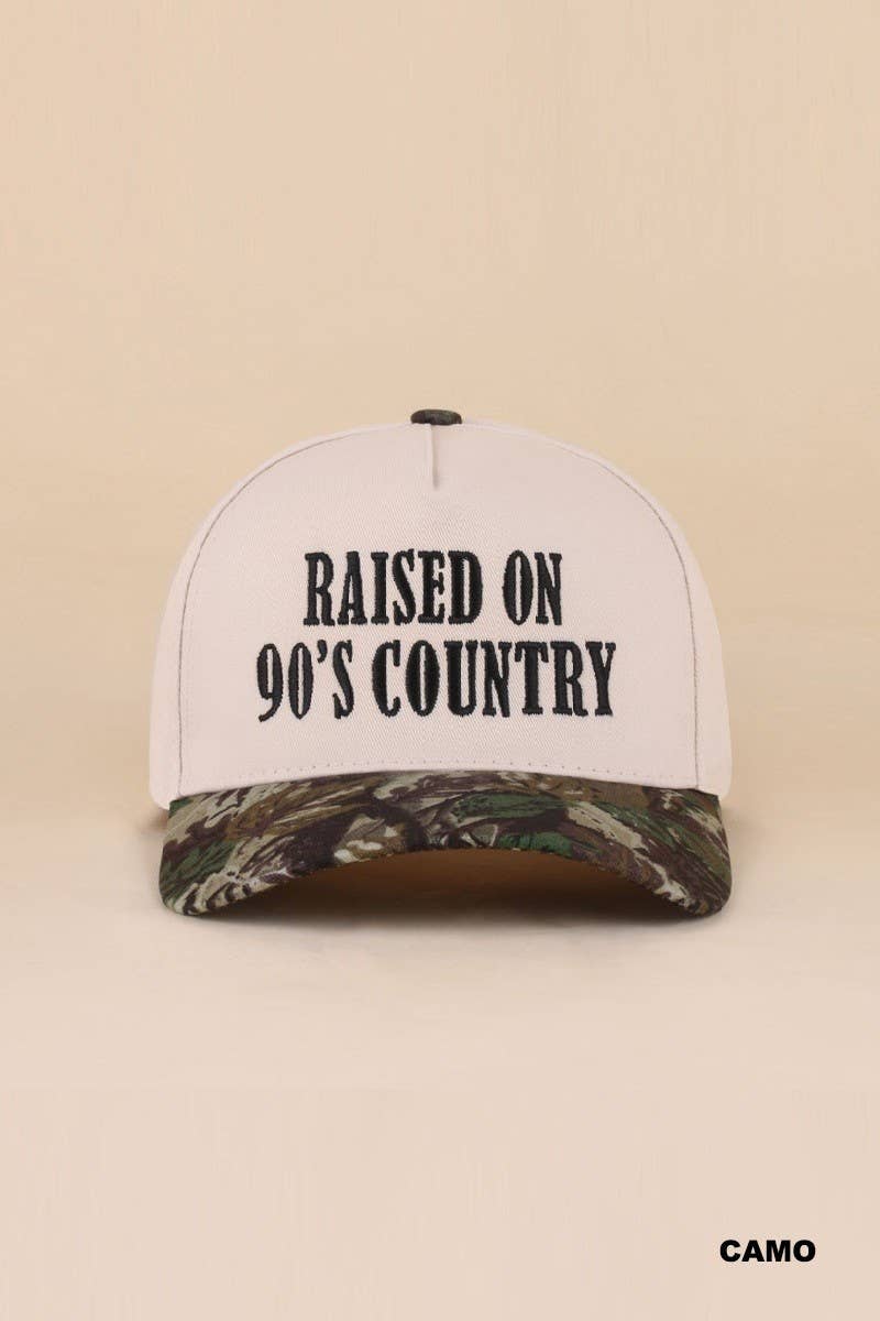 Raised On 90's Country Two Tone Snapback Hat