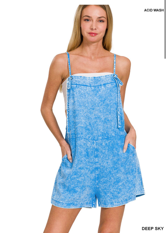 Blue Zenana Romper