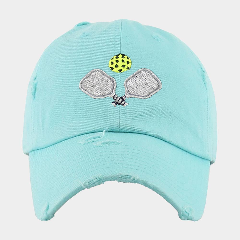 Pickleball Paddle Ball Vintage Baseball Cap
