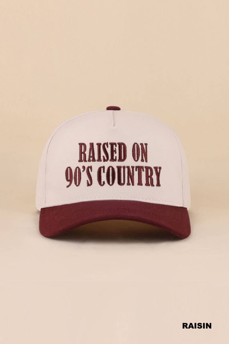 Raised On 90's Country Two Tone Snapback Hat