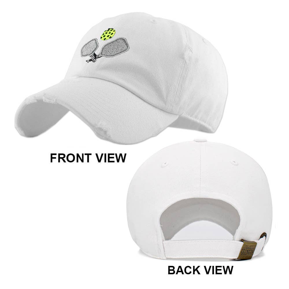 Pickleball Paddle Ball Vintage Baseball Cap