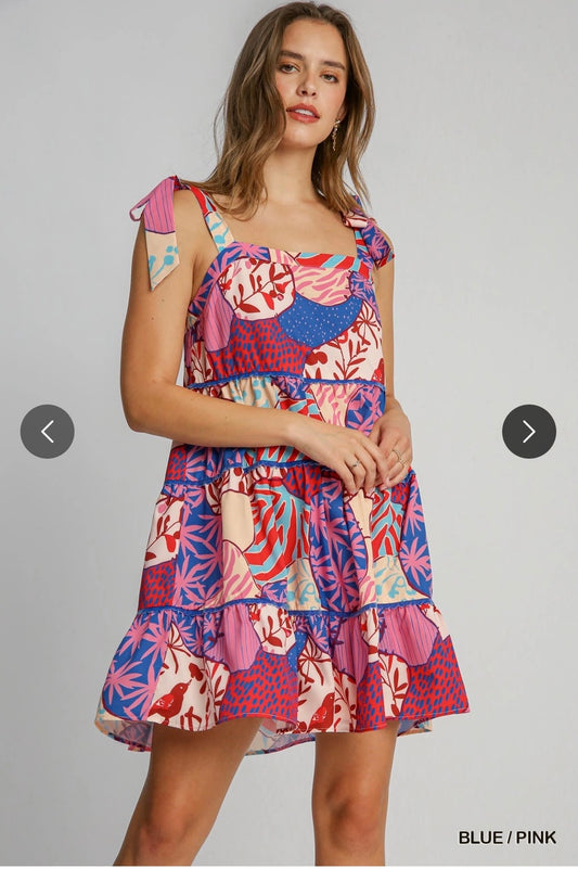 Shoulder Tie Umgee Dress