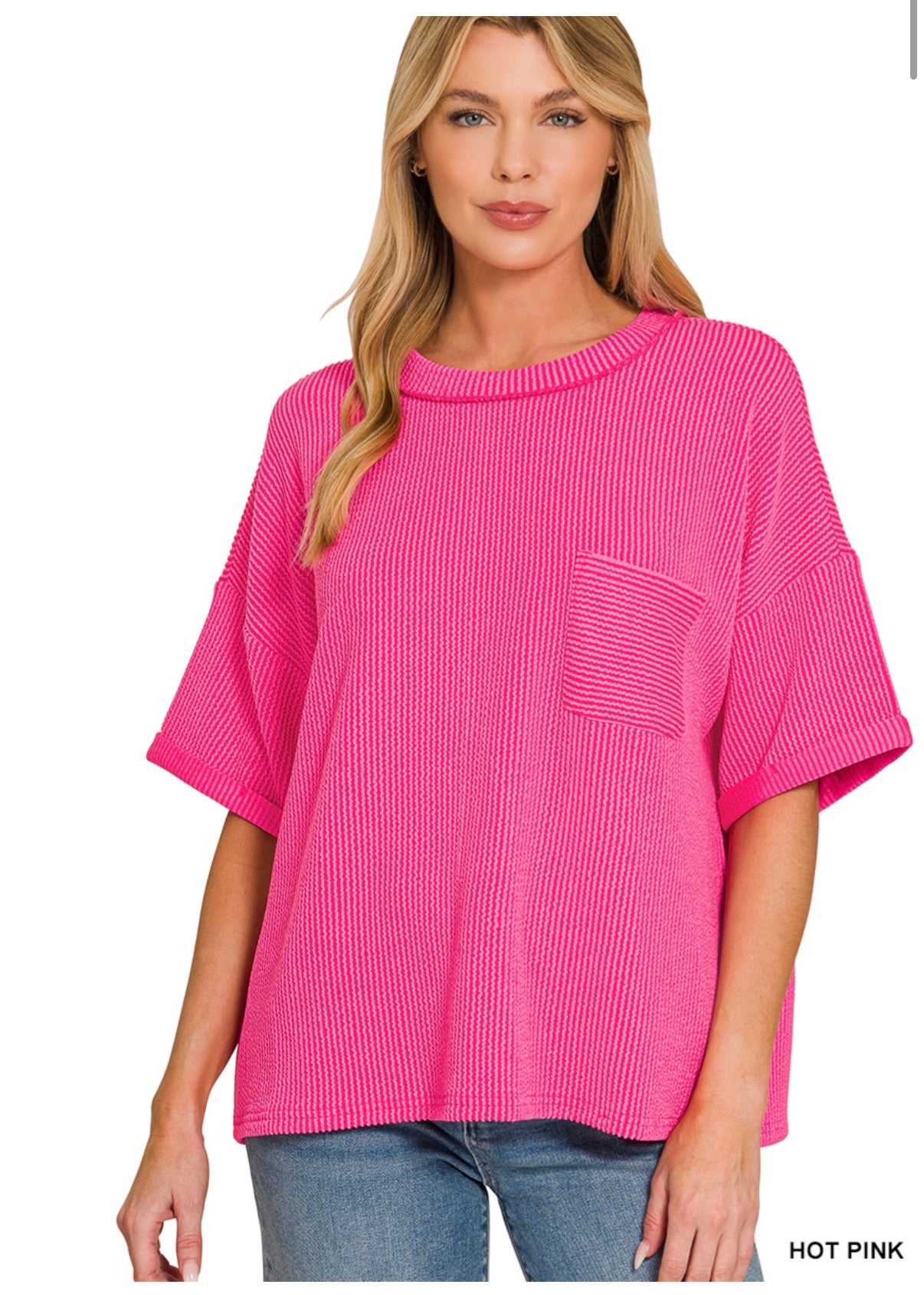 Ribbed Zenana Tee