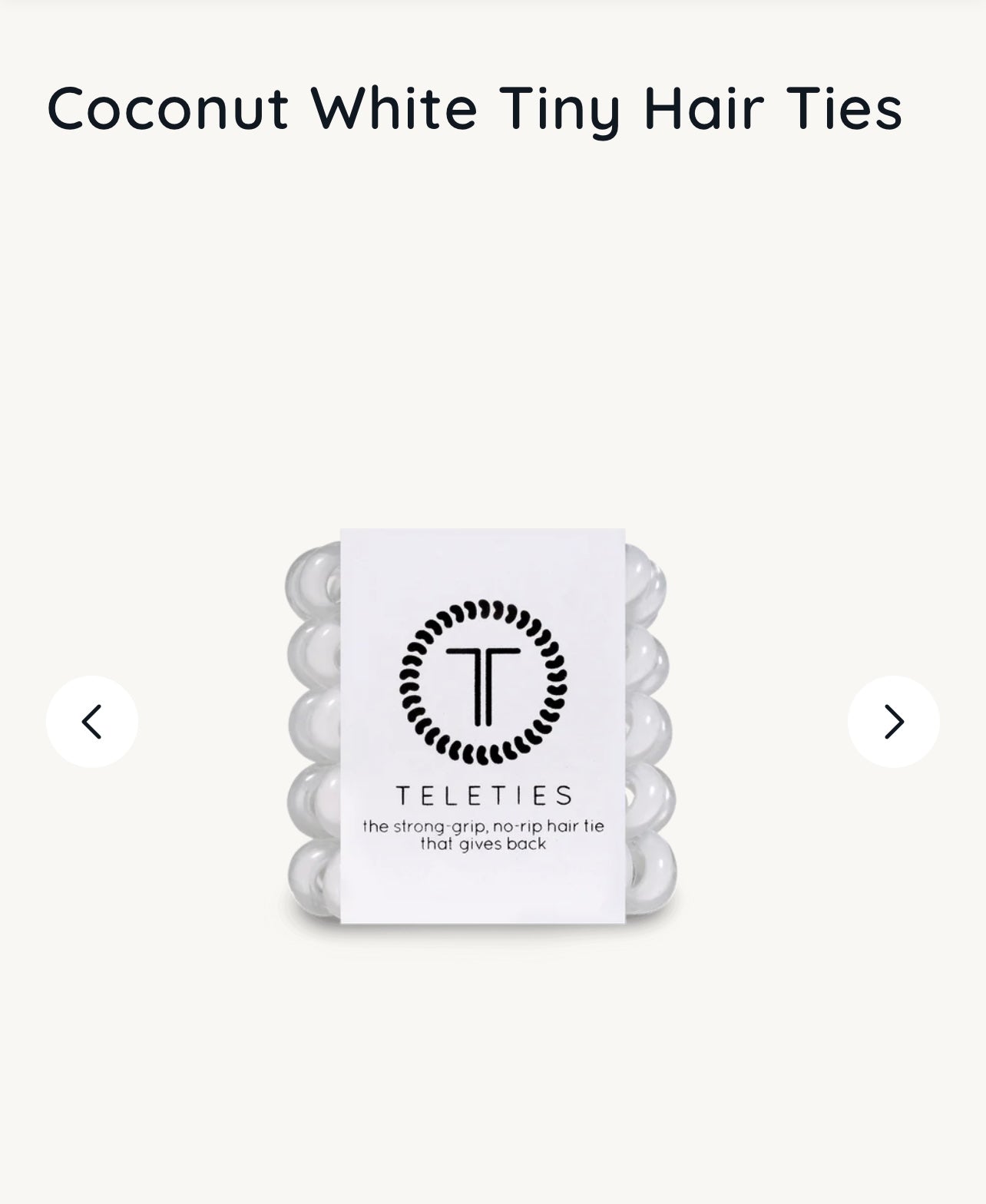 Coconut White - Tiny Teleties