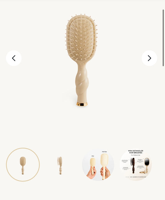 Teletie Detangler Brush Mini - Tan