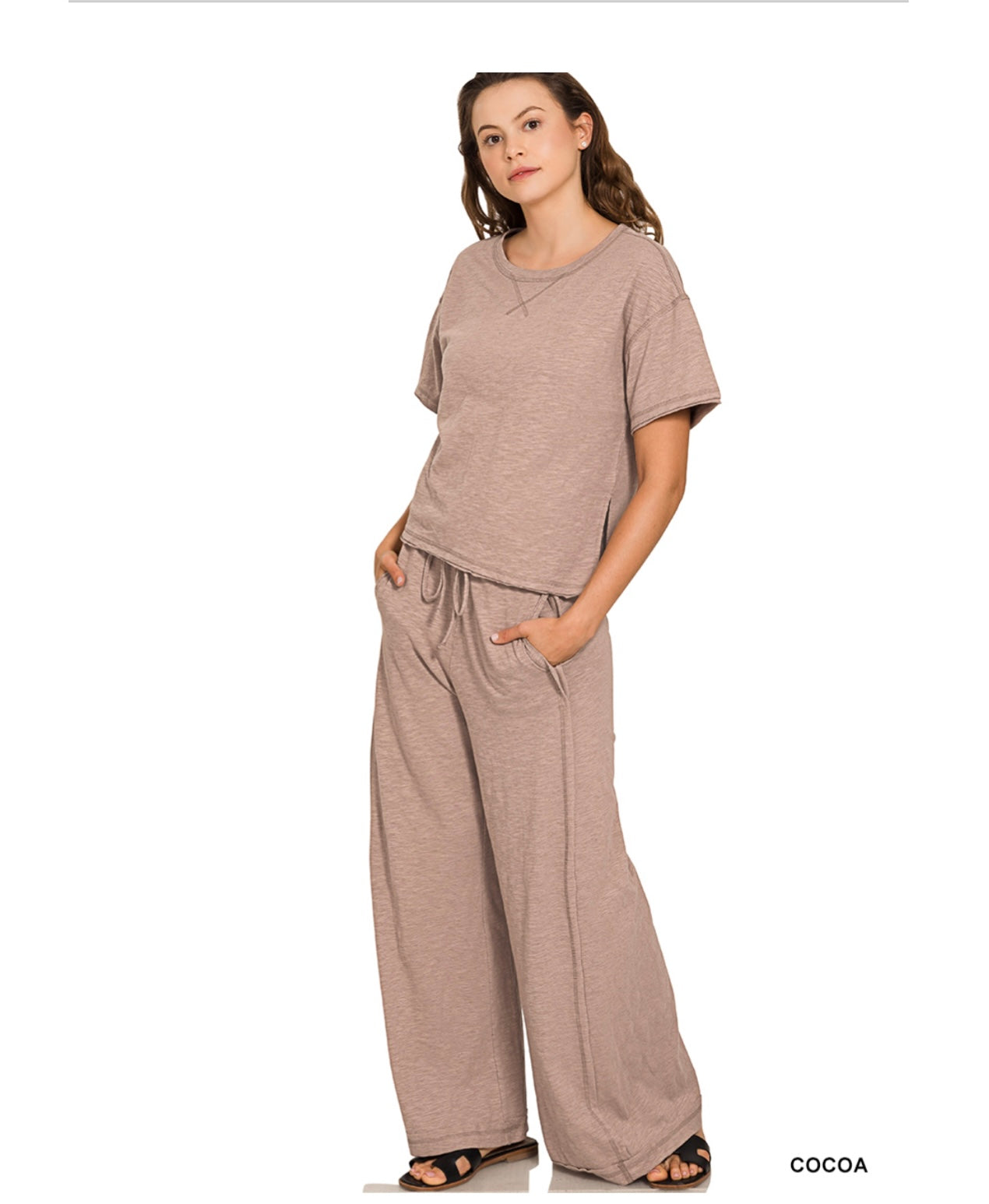 Zenana Real T-Shirt Set
