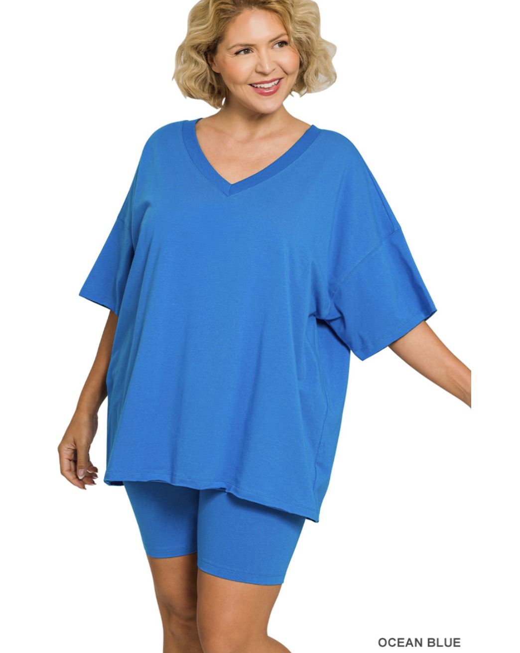 Zenana Plus Size - Short Set