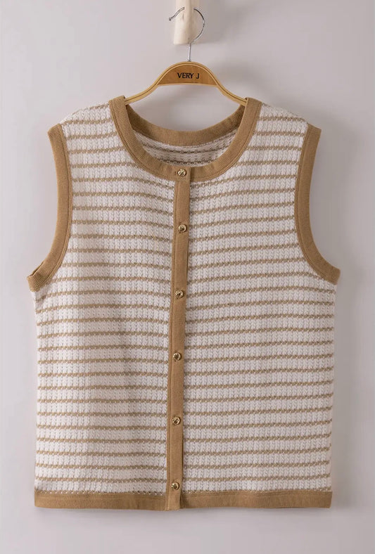 Taupe Vest Top