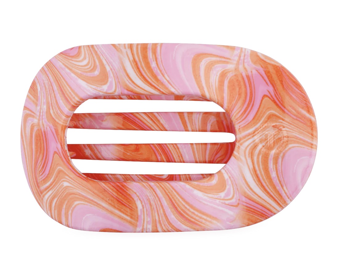 Just Keep Swimming Medium Flat Teletie Clip