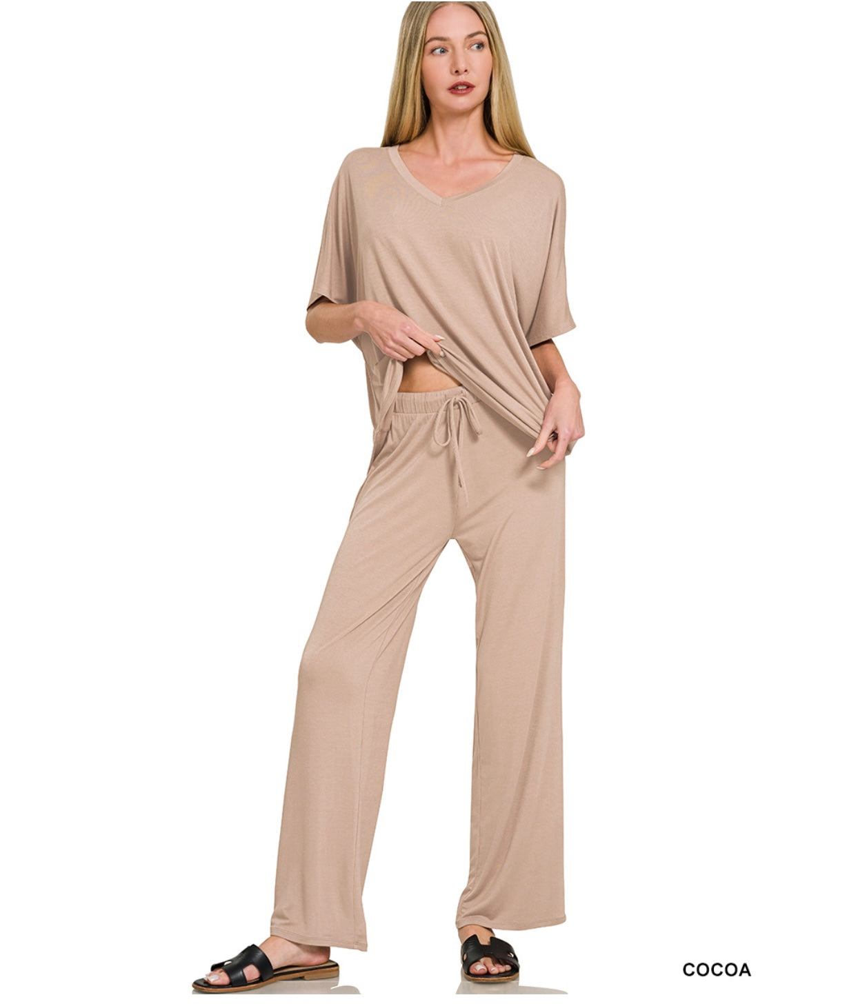 Zenana Pants/Tees Set