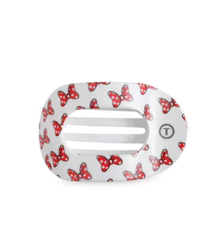Mini Mouse Loves Her Bows Largr Flat Teletie Clip