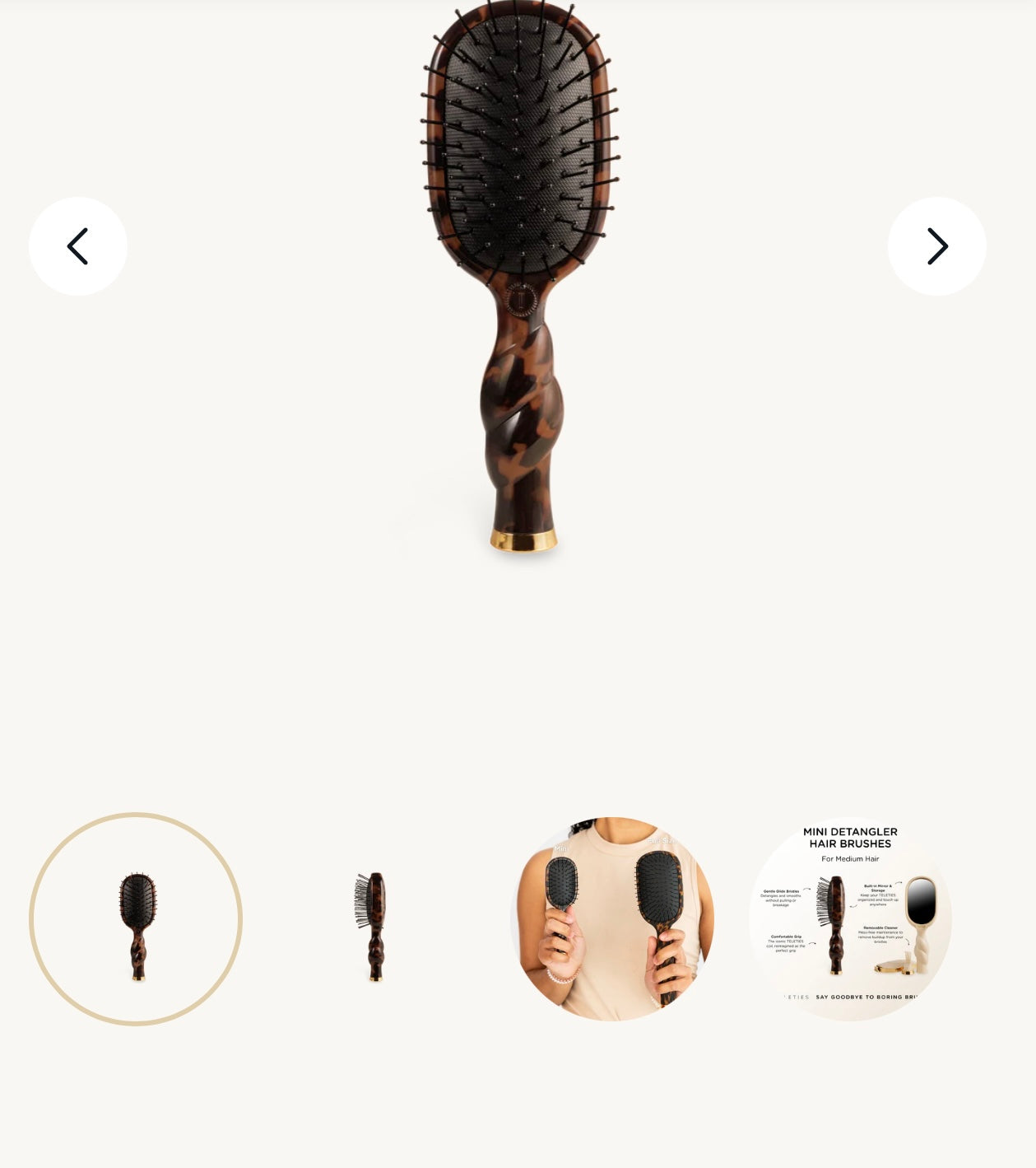 Teletie Detangler Brush Mini - Tortoise