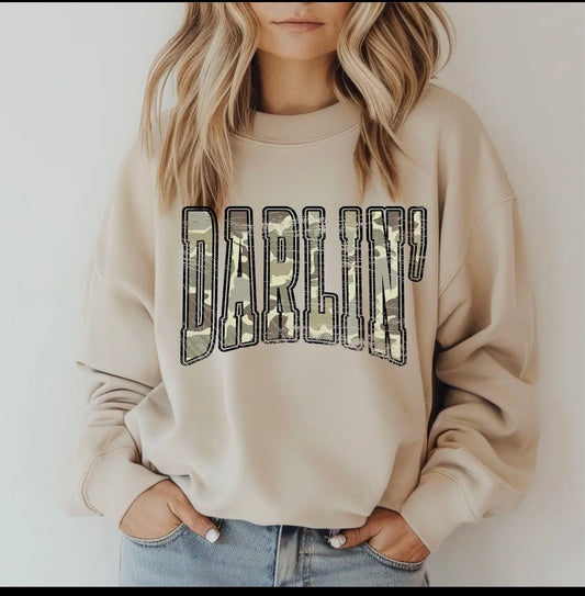 “Darlin” Duck Camo Sweatshirt
