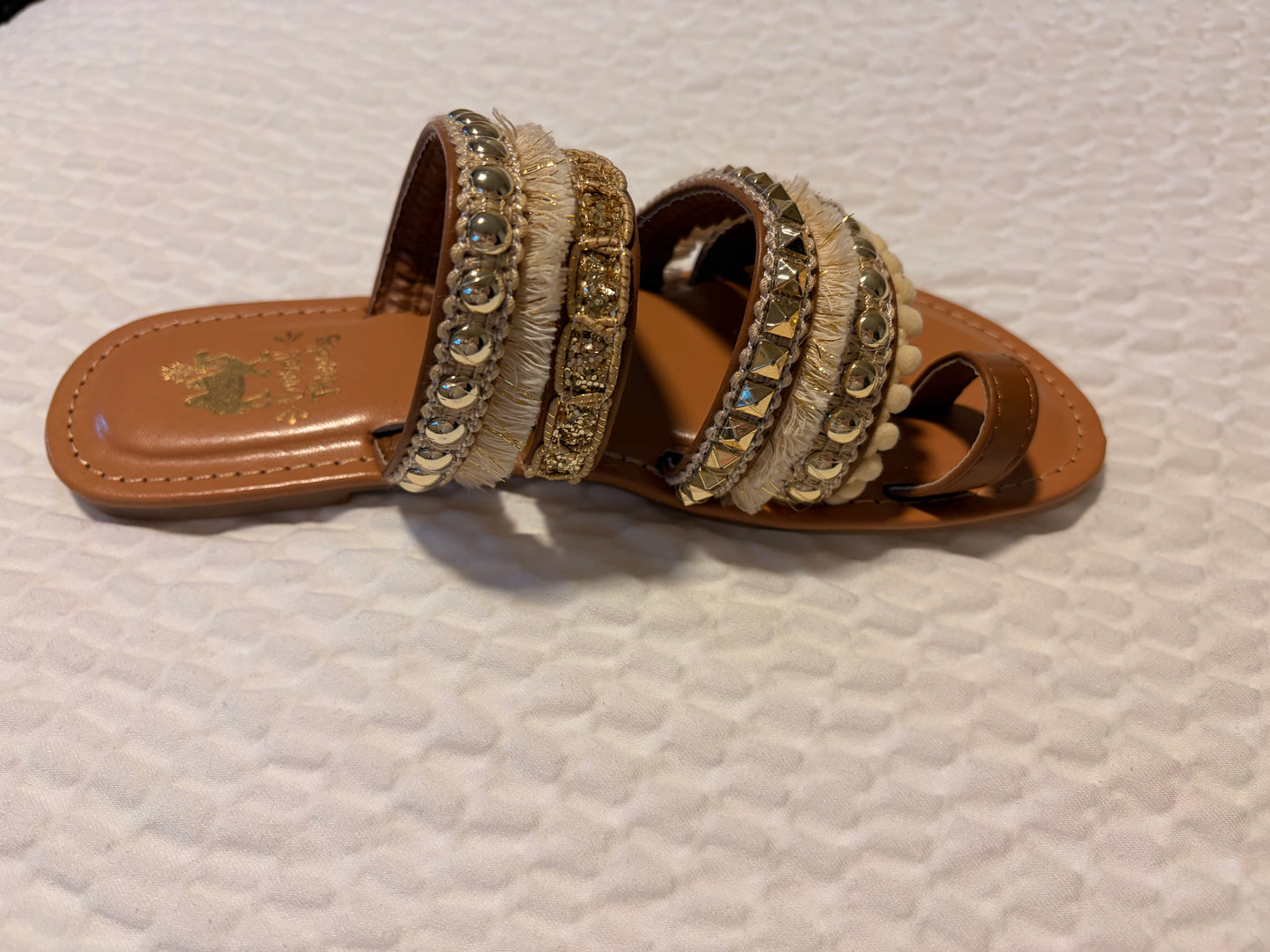 Camel Thread Sandals