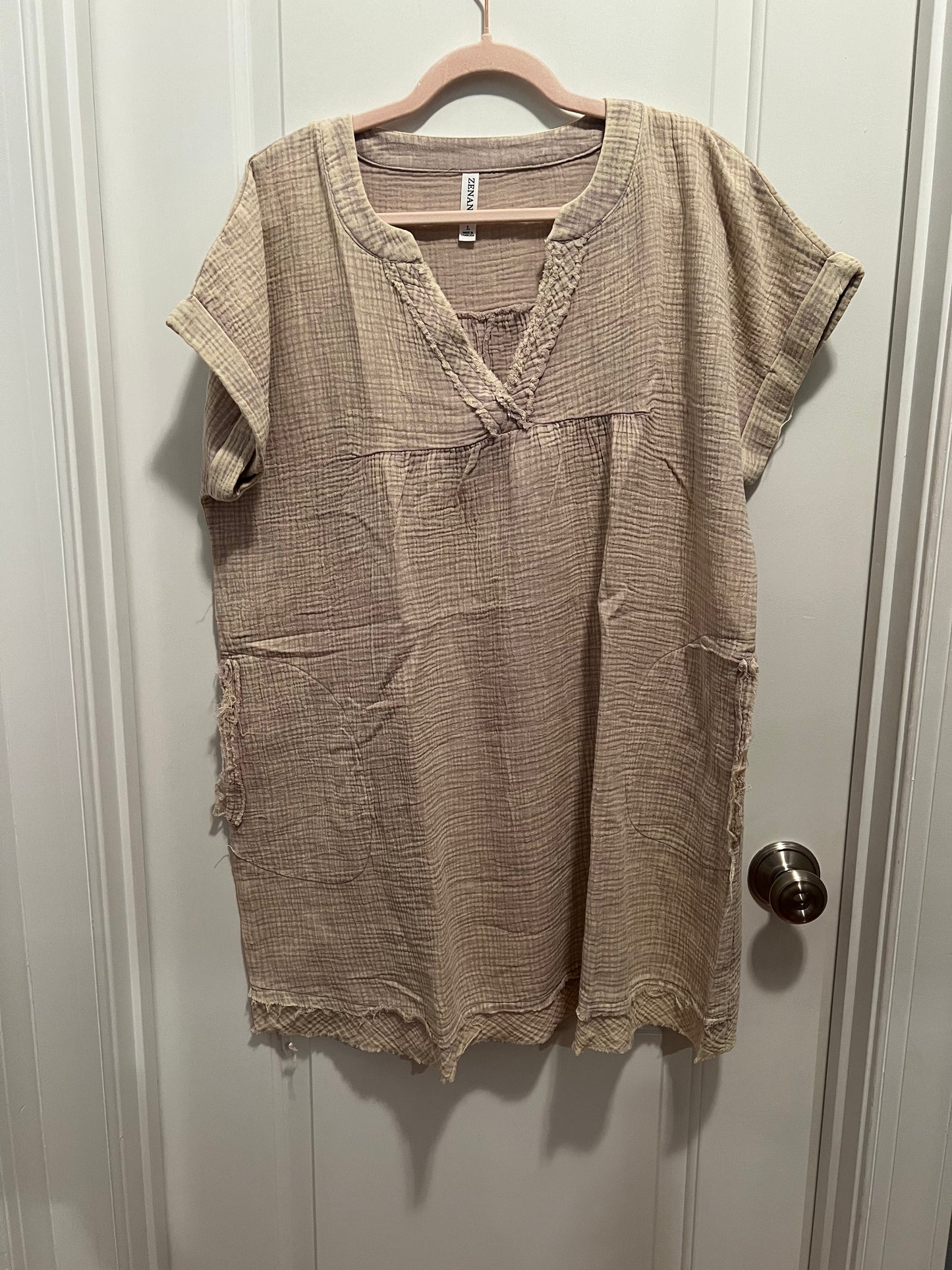 Ashe Mocha Zenana Dress with Pockets