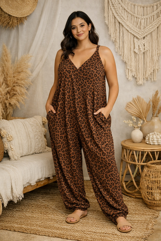Mocha Leopard Jumper