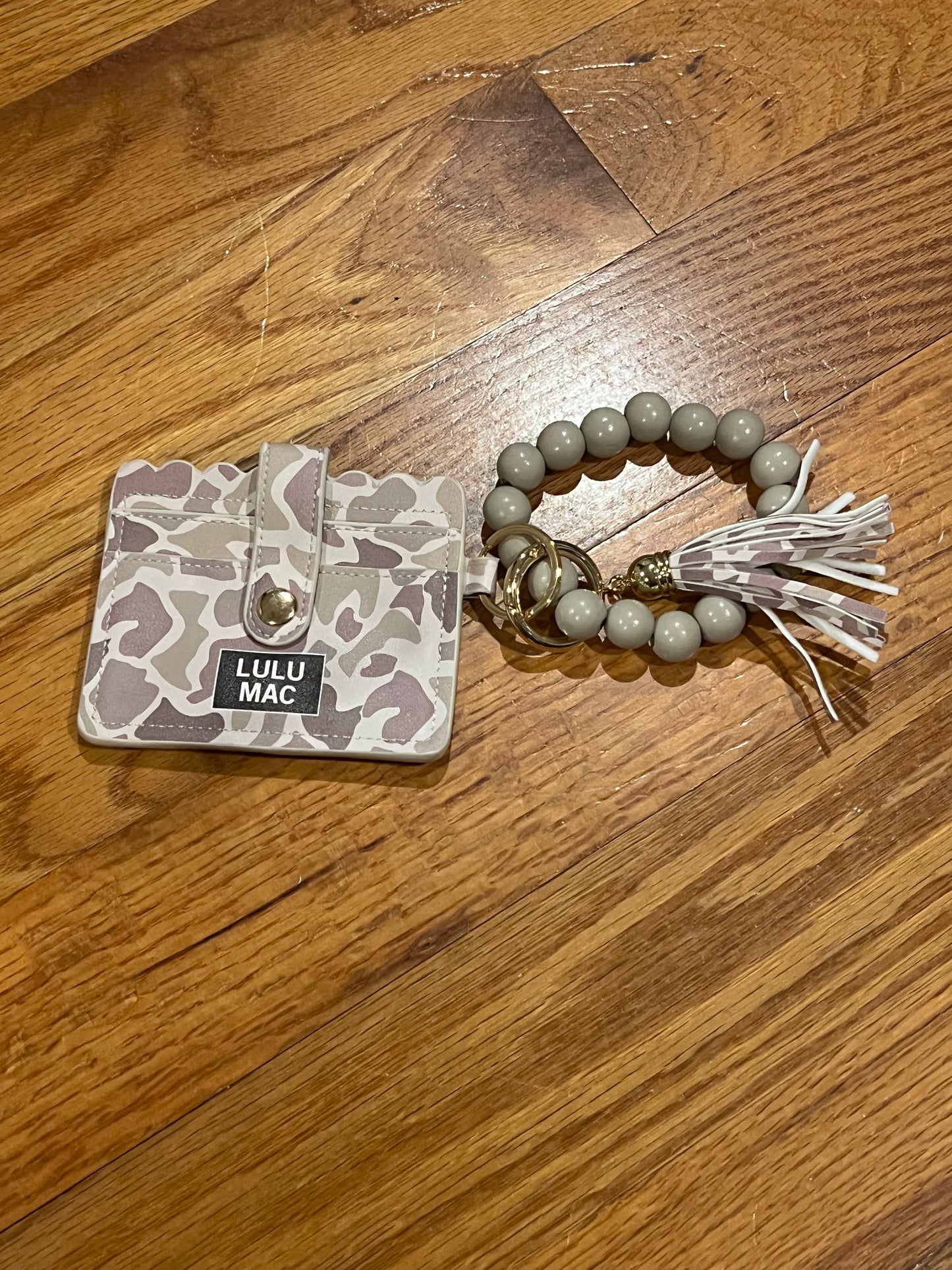 Lulu Mac Beaded Wristlet ID Wallet