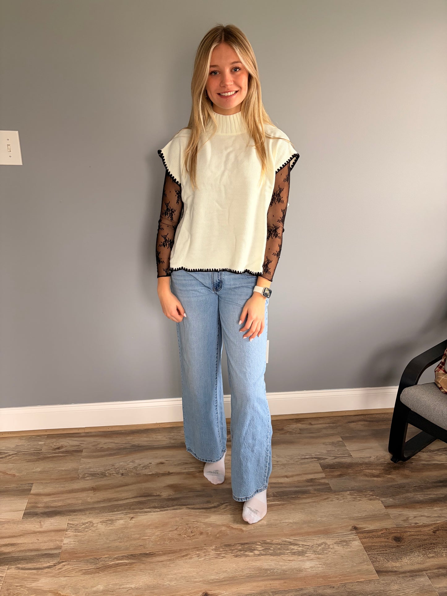 Lace Mesh Top