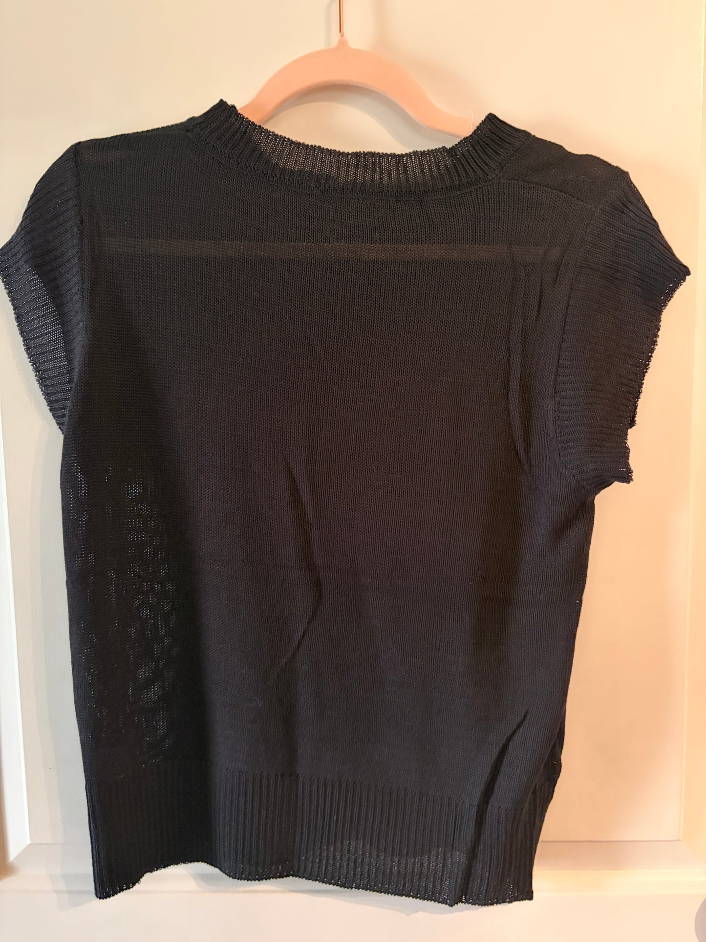 Solid Knit Short Sleeve Shirt