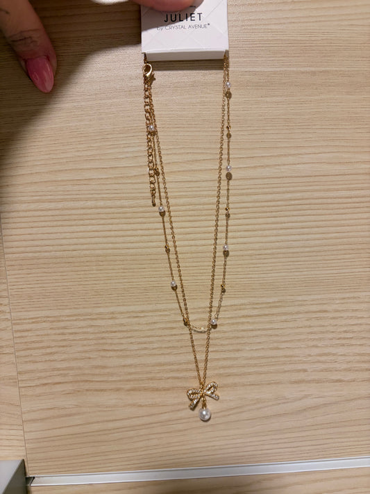 Pearl Bow Necklaces