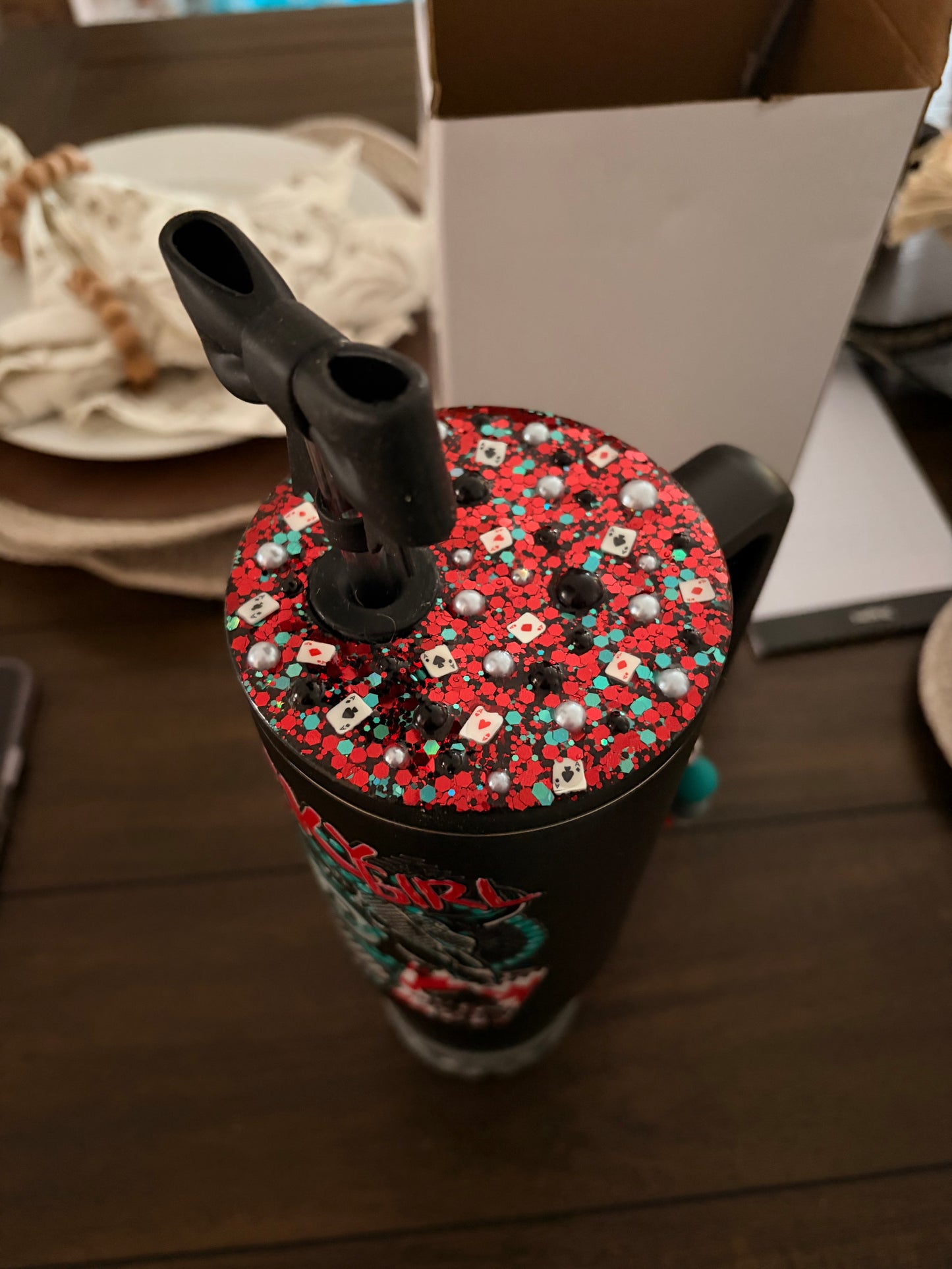 Lucky Girl Custom Tumbler 40 oz