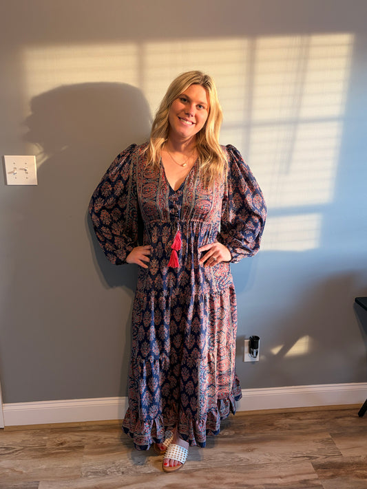 Navy Maxi Dress