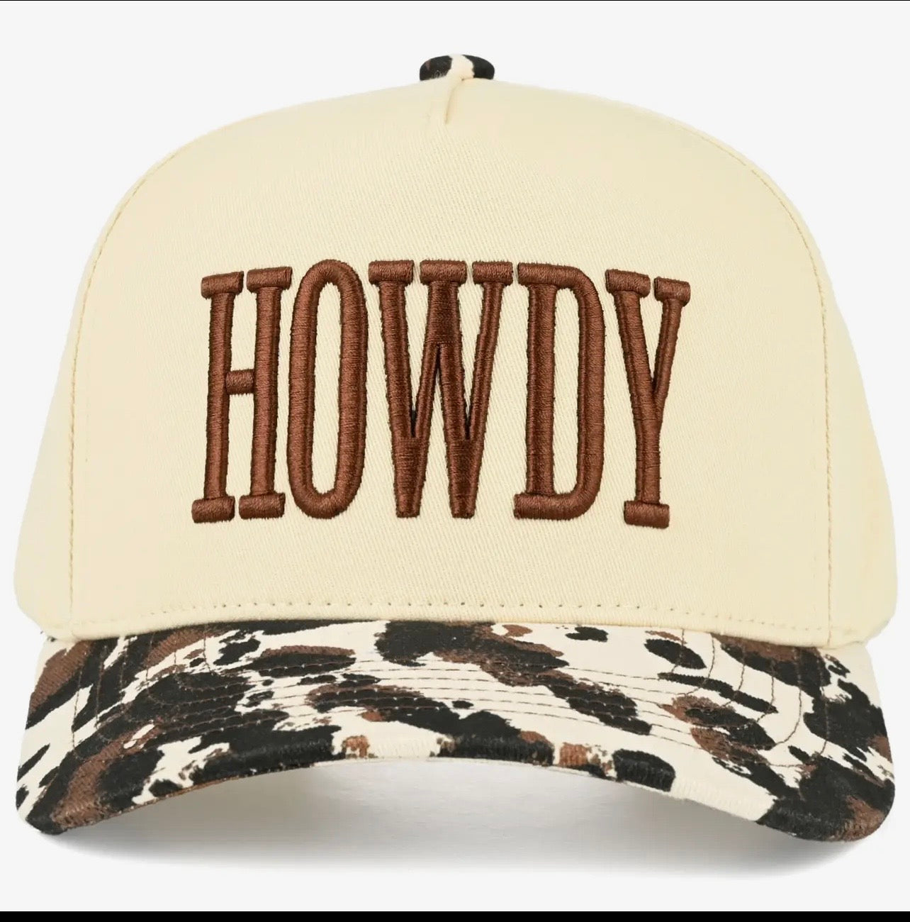 Howdy Cow Print Hat