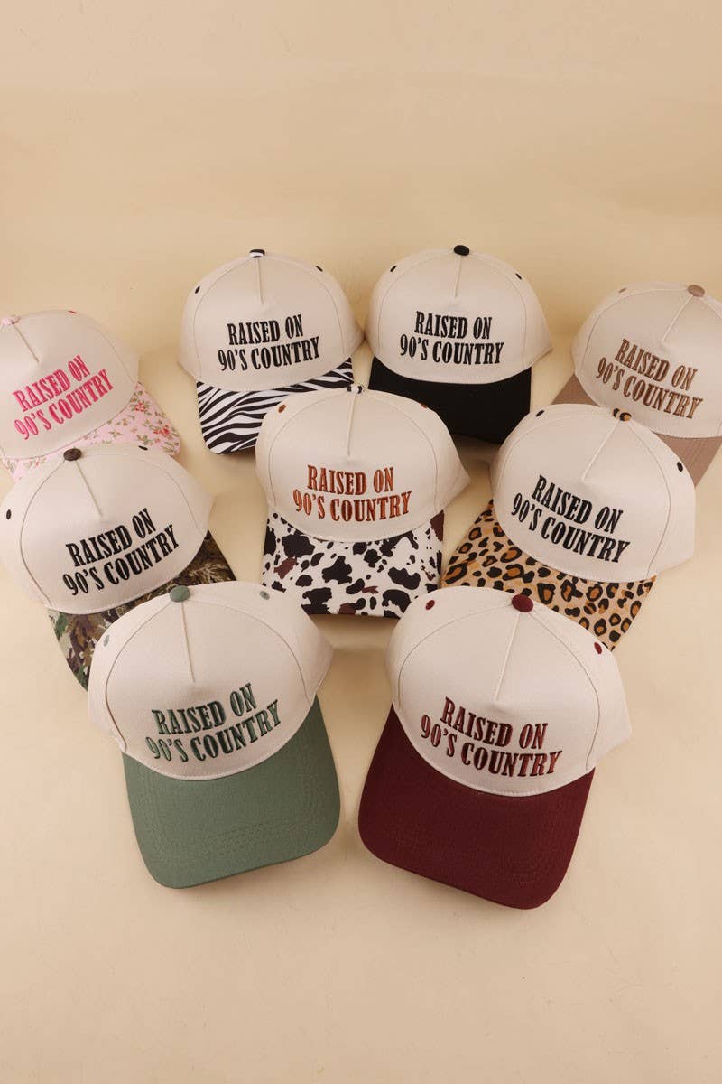 Raised On 90's Country Two Tone Snapback Hat