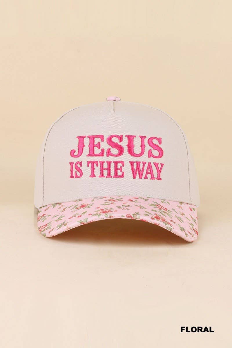 Jesus Is The Way Two Tone Snapback Hat