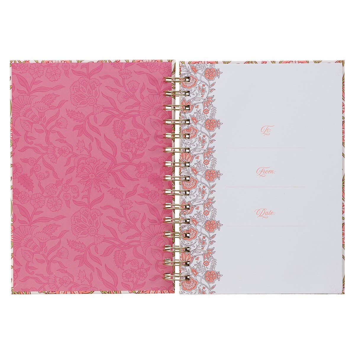 Journal Wirebound Pink Be Still & Know Ps. 46:10